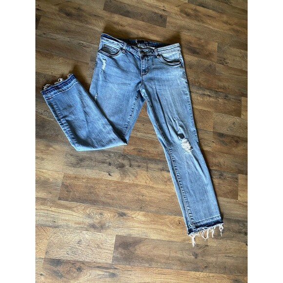 KUT FROM THE KLOTH REESE ANKLE STRAIGHT LEG JEANS WOMENS SIZE 6 - Picture 2 of 8